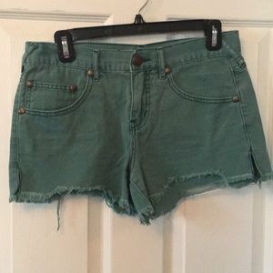 Free People green shorts